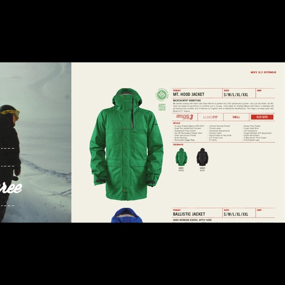 Men’s Bonfire Mt. Hood Jacket - Picture 2 of 8